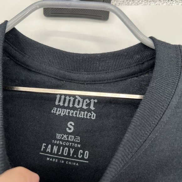 Corey La Barrie Under Appreciated Short Sleeve T-Shirt Black Merch Logo Tee S - Picture 2 of 3